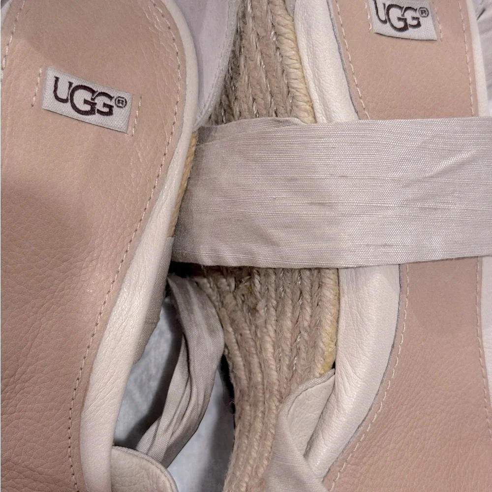 UGG Women's Metallic Lucianna Wedge Sandal Size‎ 8
